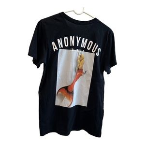 Anonymous Los Angeles Black Mermaid Shirt Medium